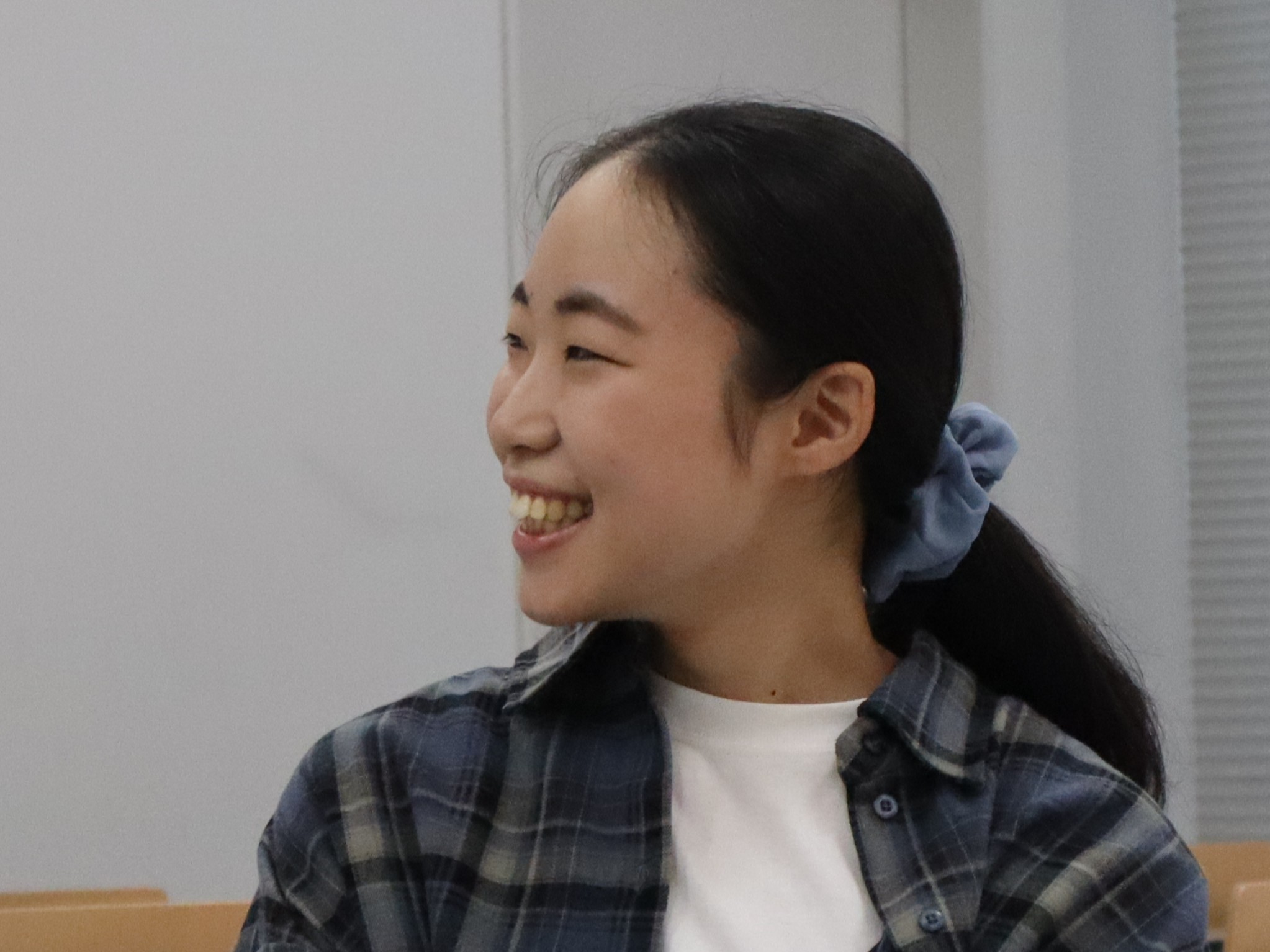 ゼミ室の様子を語る河野さん