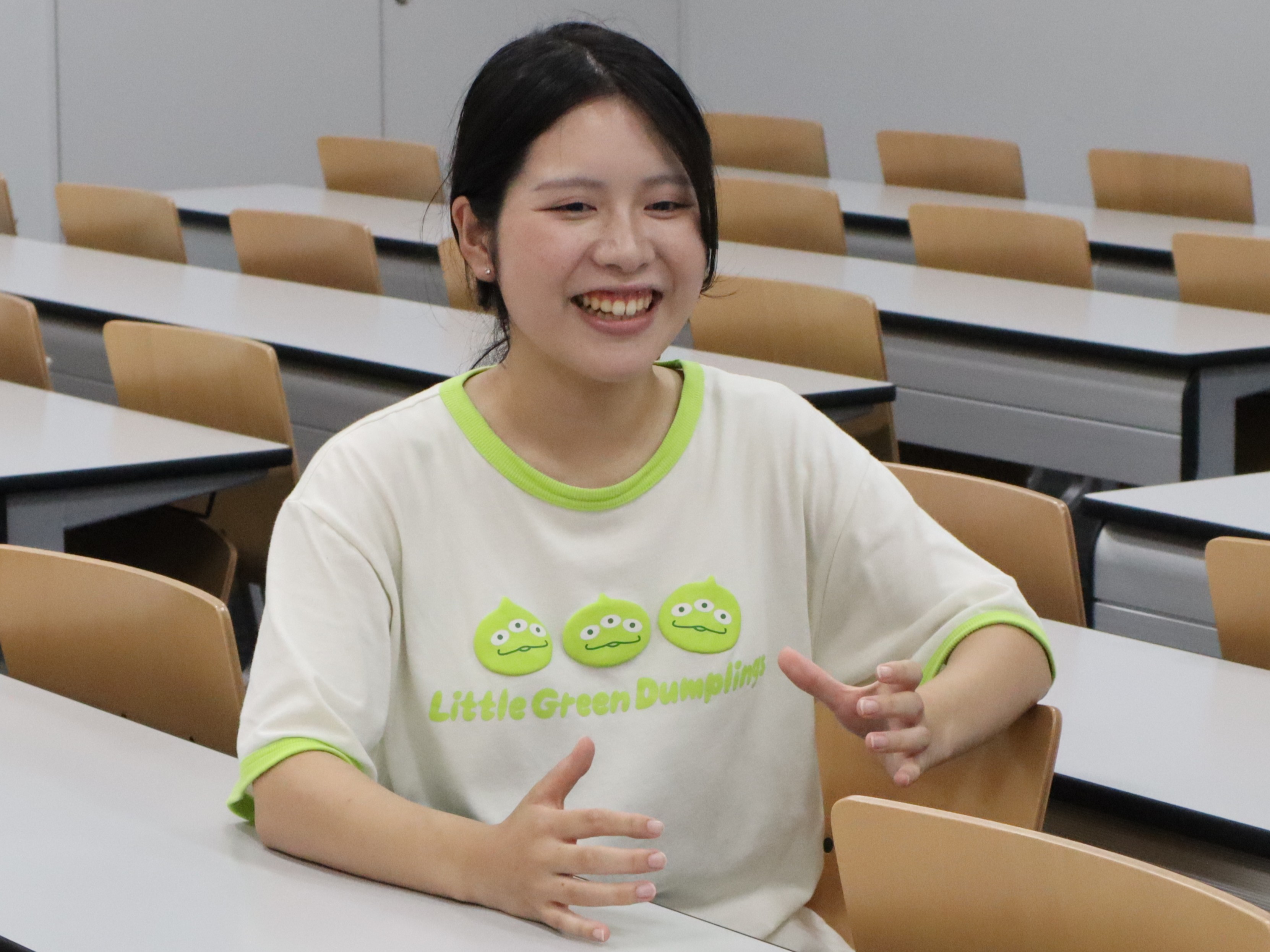 新鮮に感じたことを語る仲西さん